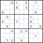 Судоку 9х9 #3295 средний