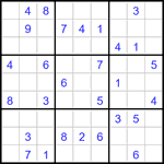 Судоку 9х9 #3296 средний
