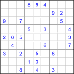 Судоку 9х9 #3299 средний