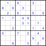 Судоку 9х9 #3300 средний