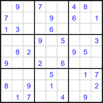 Судоку 9х9 #3303 средний
