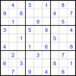 Судоку 9х9 #3304 средний
