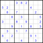 Судоку 9х9 #3305 средний