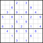Судоку 9х9 #3309 средний