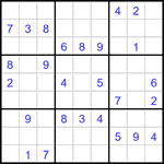 Судоку 9х9 #3310 средний