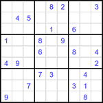 Судоку 9х9 #3313 средний