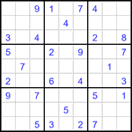 Судоку 9х9 #3314 средний