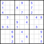 Судоку 9х9 #3317 средний