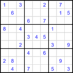 Судоку 9х9 #3319 средний