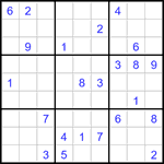 Судоку 9х9 #3271 трудный