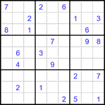 Судоку 9х9 #3273 трудный