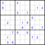 Судоку 9х9 #3277 трудный