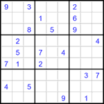 Судоку 9х9 #3281 трудный