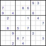 Судоку 9х9 #3282 трудный