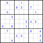 Судоку 9х9 #3283 трудный