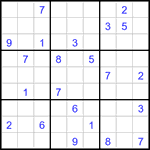 Судоку 9х9 #3286 трудный