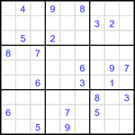 Судоку 9х9 #3292 трудный