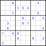 Судоку 9х9 #3317 трудный