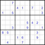 Судоку 9х9 #3318 трудный