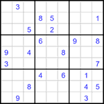 Судоку 9х9 #3267 очень трудный