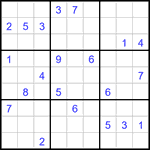 Судоку 9х9 #3275 очень трудный