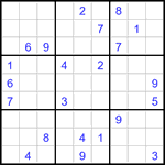 Судоку 9х9 #3276 очень трудный