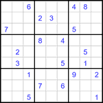 Судоку 9х9 #3280 очень трудный