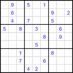 Судоку 9х9 #3281 очень трудный