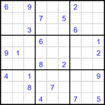 Судоку 9х9 #3282 очень трудный