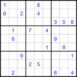 Судоку 9х9 #3283 очень трудный