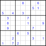 Судоку 9х9 #3286 очень трудный