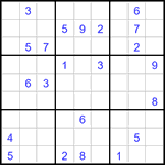 Судоку 9х9 #3287 очень трудный