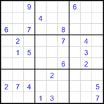 Судоку 9х9 #3289 очень трудный