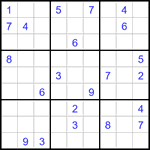 Судоку 9х9 #3291 очень трудный