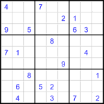 Судоку 9х9 #3292 очень трудный