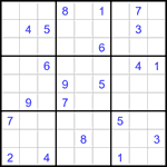 Судоку 9х9 #3293 очень трудный