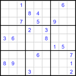 Судоку 9х9 #3294 очень трудный