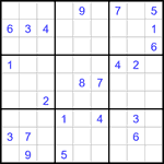 Судоку 9х9 #3295 очень трудный