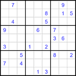 Судоку 9х9 #3296 очень трудный