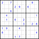 Судоку 9х9 #3298 очень трудный