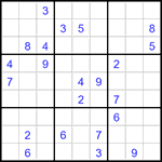 Судоку 9х9 #3299 очень трудный