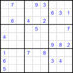 Судоку 9х9 #3301 очень трудный