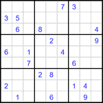 Судоку 9х9 #3303 очень трудный