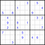 Судоку 9х9 #3305 очень трудный