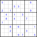 Судоку 9х9 #3307 очень трудный