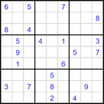 Судоку 9х9 #3308 очень трудный