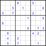 Судоку 9х9 #3310 очень трудный