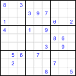 Судоку 9х9 #3311 очень трудный