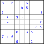 Судоку 9х9 #3312 очень трудный