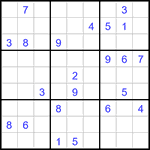 Судоку 9х9 #3313 очень трудный